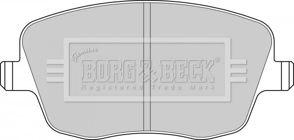 Borg & Beck BBP1825 - Bremžu uzliku kompl., Disku bremzes www.autospares.lv