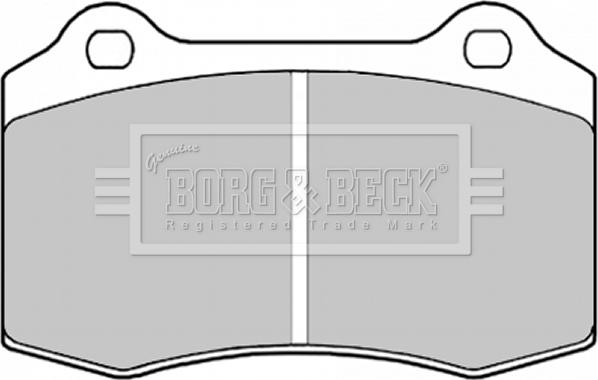 Borg & Beck BBP1823 - Тормозные колодки, дисковые, комплект www.autospares.lv