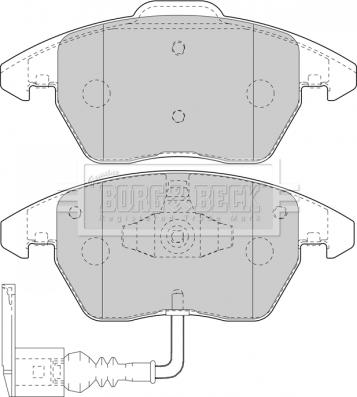 Borg & Beck BBP1876 - Bremžu uzliku kompl., Disku bremzes www.autospares.lv