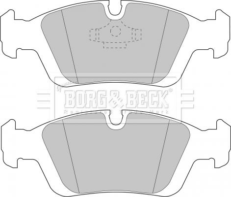 Borg & Beck BBP1399 - Bremžu uzliku kompl., Disku bremzes www.autospares.lv