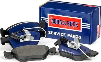 Borg & Beck BBP1396 - Тормозные колодки, дисковые, комплект www.autospares.lv