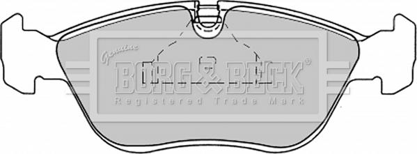 Borg & Beck BBP1390 - Brake Pad Set, disc brake www.autospares.lv