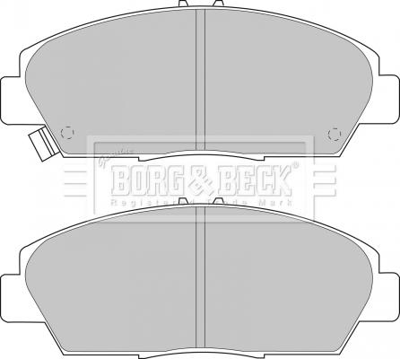 Borg & Beck BBP1398 - Тормозные колодки, дисковые, комплект www.autospares.lv