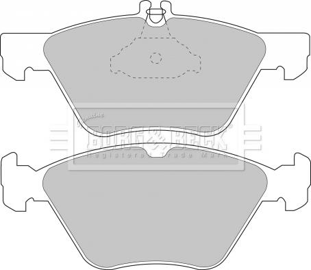 Borg & Beck BBP1393 - Bremžu uzliku kompl., Disku bremzes www.autospares.lv