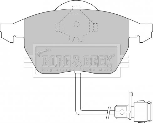 Borg & Beck BBP1392 - Bremžu uzliku kompl., Disku bremzes www.autospares.lv