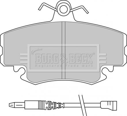 Borg & Beck BBP1397 - Bremžu uzliku kompl., Disku bremzes www.autospares.lv