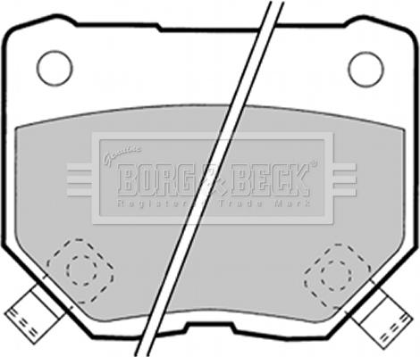 Borg & Beck BBP1349 - Bremžu uzliku kompl., Disku bremzes www.autospares.lv