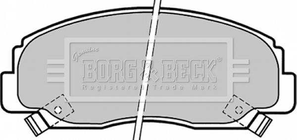 Borg & Beck BBP1341 - Brake Pad Set, disc brake www.autospares.lv