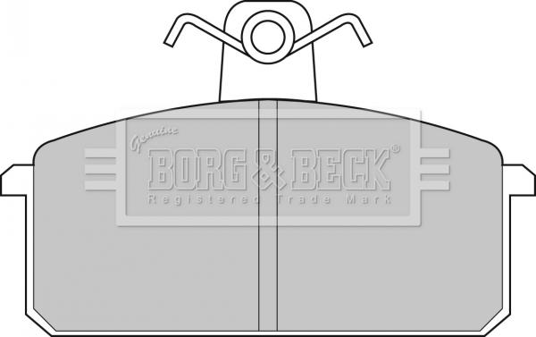 Borg & Beck BBP1348 - Bremžu uzliku kompl., Disku bremzes www.autospares.lv