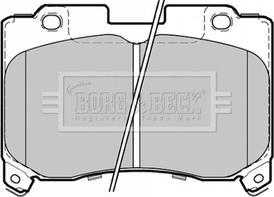 Borg & Beck BBP1354 - Bremžu uzliku kompl., Disku bremzes www.autospares.lv