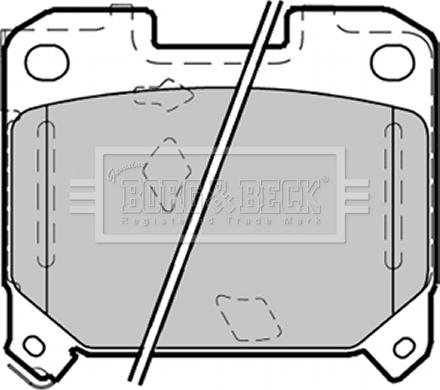 Borg & Beck BBP1355 - Bremžu uzliku kompl., Disku bremzes www.autospares.lv