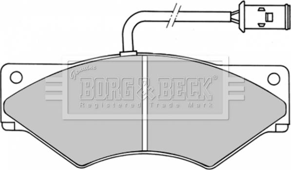 Borg & Beck BBP1357 - Bremžu uzliku kompl., Disku bremzes autospares.lv