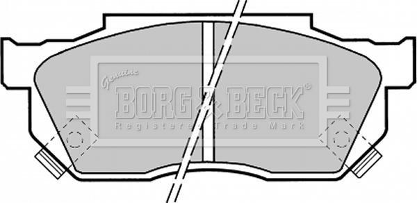 Borg & Beck BBP1369 - Bremžu uzliku kompl., Disku bremzes www.autospares.lv