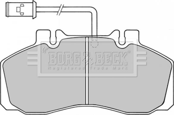 Borg & Beck BBP1362 - Bremžu uzliku kompl., Disku bremzes www.autospares.lv