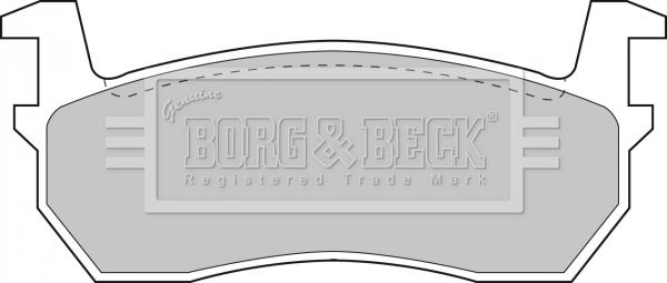 Borg & Beck BBP1309 - Тормозные колодки, дисковые, комплект www.autospares.lv