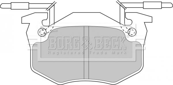 Borg & Beck BBP1306 - Bremžu uzliku kompl., Disku bremzes www.autospares.lv