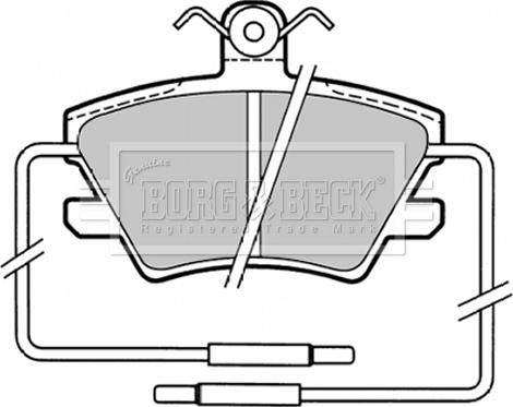 Borg & Beck BBP1319 - Bremžu uzliku kompl., Disku bremzes www.autospares.lv