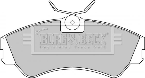 Borg & Beck BBP1316 - Тормозные колодки, дисковые, комплект www.autospares.lv