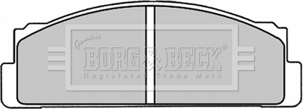 Borg & Beck BBP1310 - Тормозные колодки, дисковые, комплект www.autospares.lv