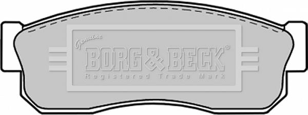 Borg & Beck BBP1312 - Bremžu uzliku kompl., Disku bremzes www.autospares.lv