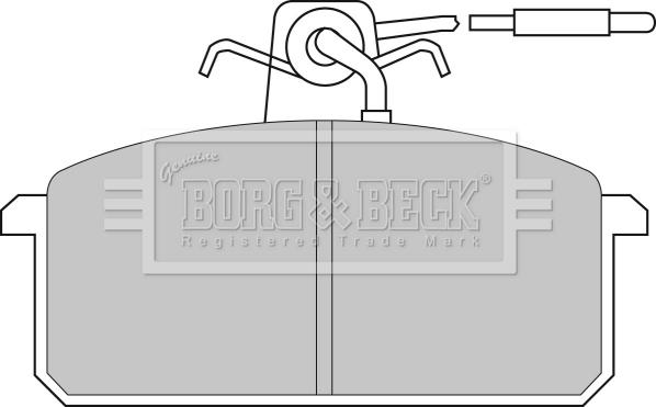 Borg & Beck BBP1317 - Тормозные колодки, дисковые, комплект www.autospares.lv