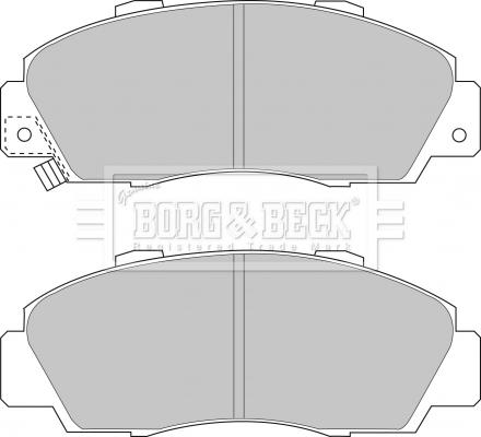 Borg & Beck BBP1389 - Тормозные колодки, дисковые, комплект www.autospares.lv