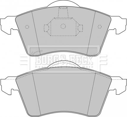 Borg & Beck BBP1384 - Bremžu uzliku kompl., Disku bremzes autospares.lv