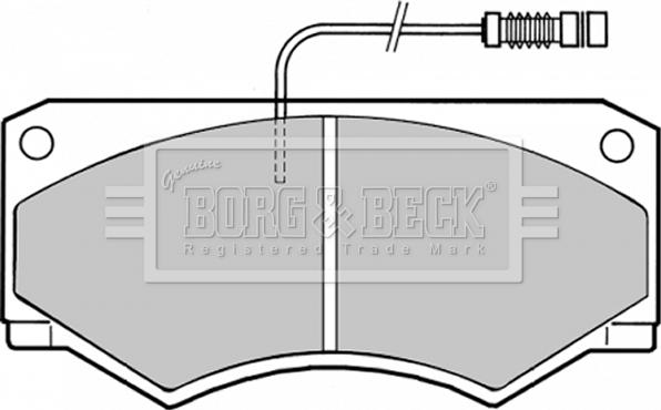 Borg & Beck BBP1335 - Bremžu uzliku kompl., Disku bremzes www.autospares.lv