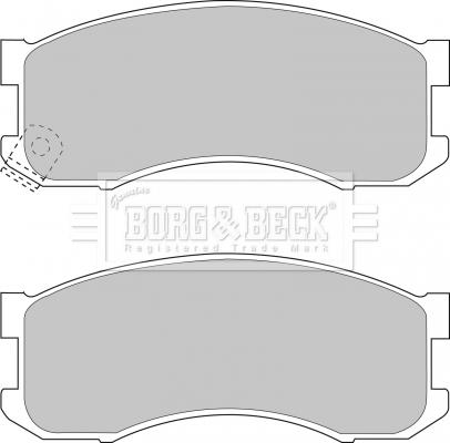 Borg & Beck BBP1336 - Тормозные колодки, дисковые, комплект www.autospares.lv