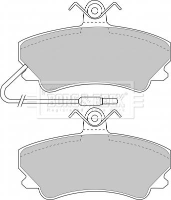 Borg & Beck BBP1338 - Bremžu uzliku kompl., Disku bremzes www.autospares.lv