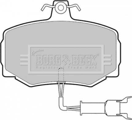 Borg & Beck BBP1333 - Bremžu uzliku kompl., Disku bremzes www.autospares.lv