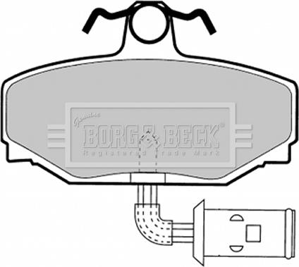 Borg & Beck BBP1332 - Bremžu uzliku kompl., Disku bremzes www.autospares.lv