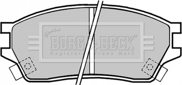 Borg & Beck BBP1325 - Bremžu uzliku kompl., Disku bremzes www.autospares.lv