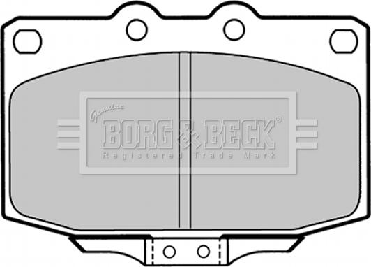 Borg & Beck BBP1323 - Bremžu uzliku kompl., Disku bremzes www.autospares.lv