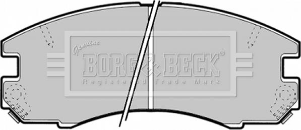 Borg & Beck BBP1375 - Bremžu uzliku kompl., Disku bremzes www.autospares.lv