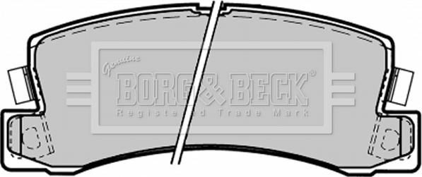 Borg & Beck BBP1371 - Bremžu uzliku kompl., Disku bremzes www.autospares.lv