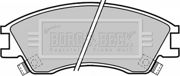 Borg & Beck BBP1378 - Bremžu uzliku kompl., Disku bremzes www.autospares.lv