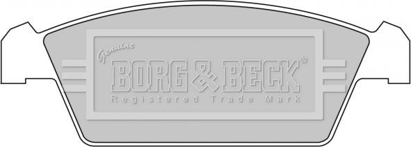 Borg & Beck BBP1299 - Bremžu uzliku kompl., Disku bremzes www.autospares.lv