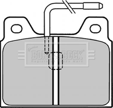 Borg & Beck BBP1295 - Тормозные колодки, дисковые, комплект www.autospares.lv