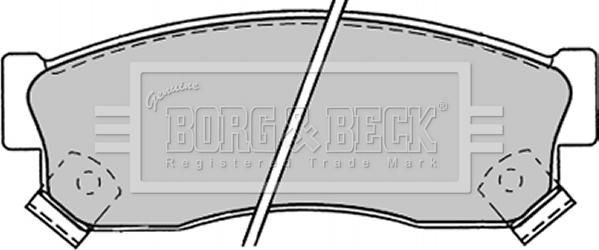 Borg & Beck BBP1244 - Bremžu uzliku kompl., Disku bremzes www.autospares.lv