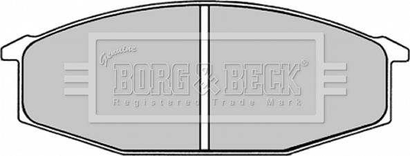 Borg & Beck BBP1245 - Bremžu uzliku kompl., Disku bremzes www.autospares.lv