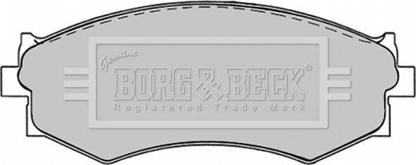 Borg & Beck BBP1240 - Тормозные колодки, дисковые, комплект www.autospares.lv