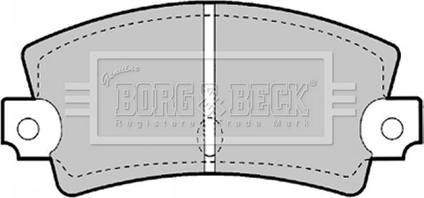 Borg & Beck BBP1247 - Bremžu uzliku kompl., Disku bremzes www.autospares.lv