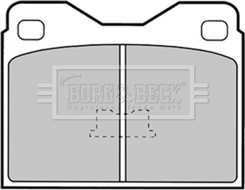 Borg & Beck BBP1259 - Bremžu uzliku kompl., Disku bremzes www.autospares.lv