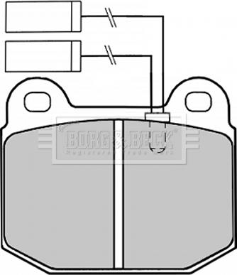 Borg & Beck BBP1254 - Brake Pad Set, disc brake www.autospares.lv