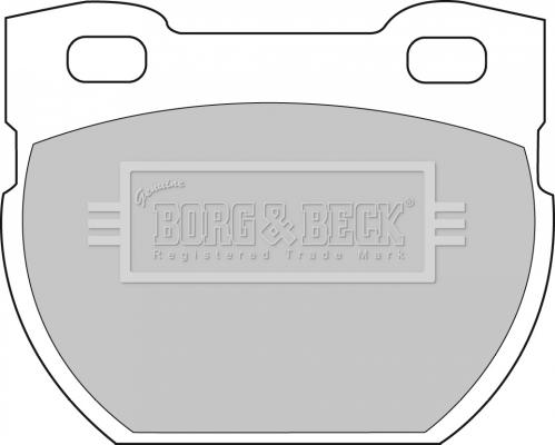 Borg & Beck BBP1250 - Bremžu uzliku kompl., Disku bremzes www.autospares.lv