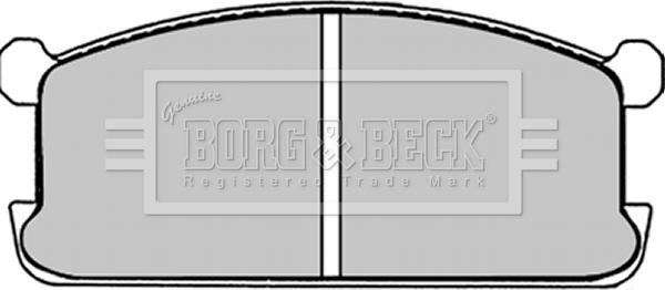 Borg & Beck BBP1251 - Тормозные колодки, дисковые, комплект www.autospares.lv