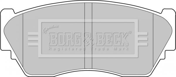 Borg & Beck BBP1253 - Bremžu uzliku kompl., Disku bremzes www.autospares.lv