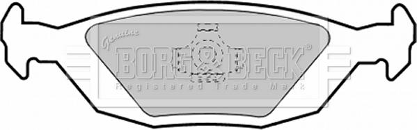 Borg & Beck BBP1252 - Bremžu uzliku kompl., Disku bremzes www.autospares.lv