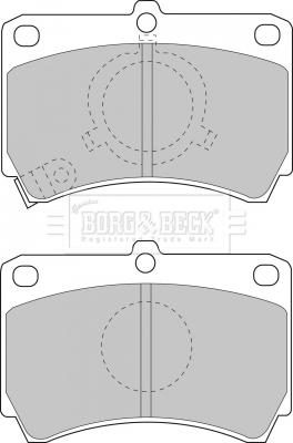 Borg & Beck BBP1269 - Bremžu uzliku kompl., Disku bremzes www.autospares.lv